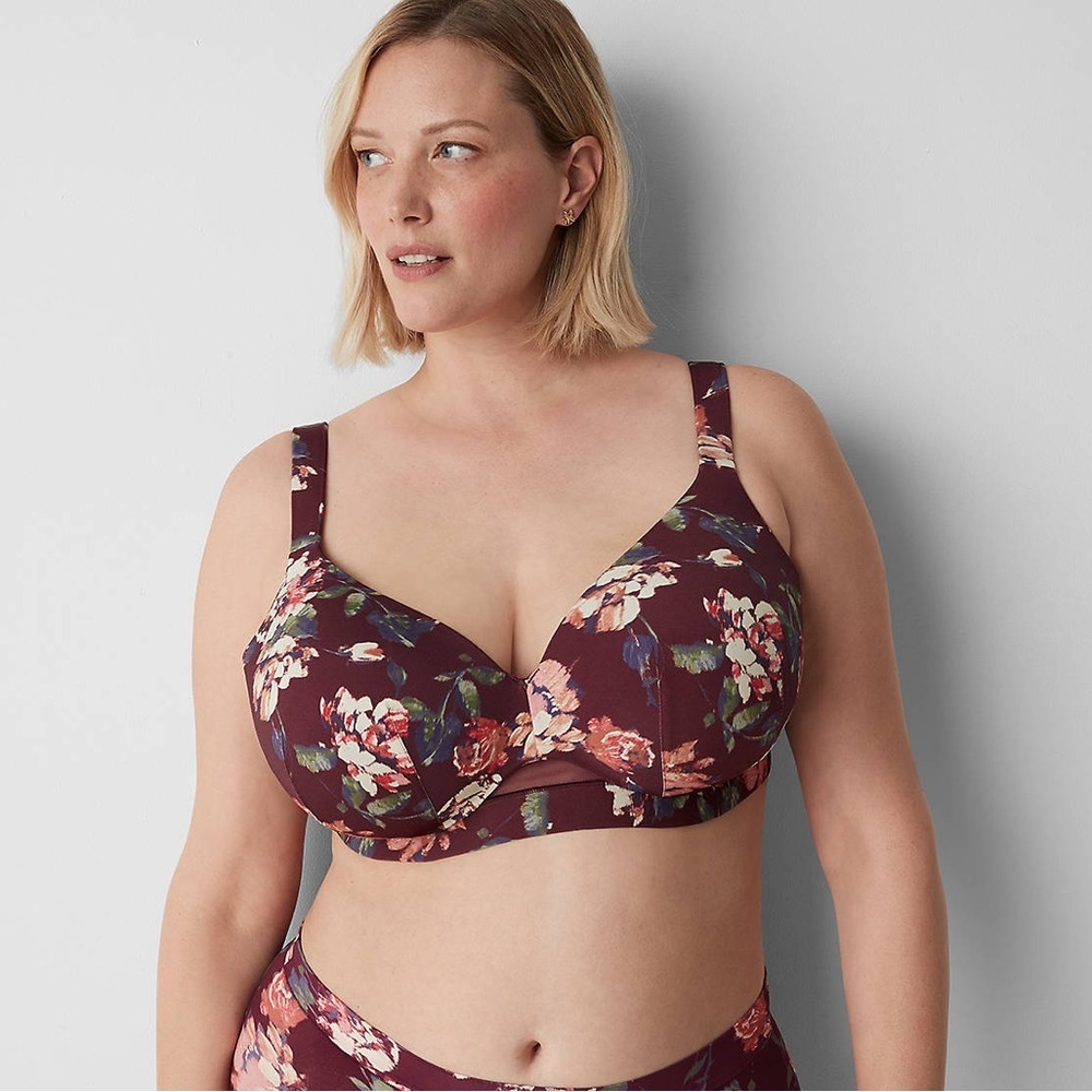 Cacique‎ Comfort Bliss Lightly Lined Full Coverage Bra Size 52DD